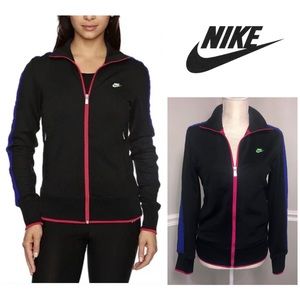 Nike Sportswear Retro 98 Track Jacket, Black w/Neon Trim, Size Medium